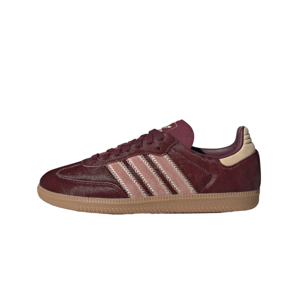 Adidas Samba OG Maroon Sand Strata Pony, Sand Strata/Maroon/Warm Clay (JP5330)
