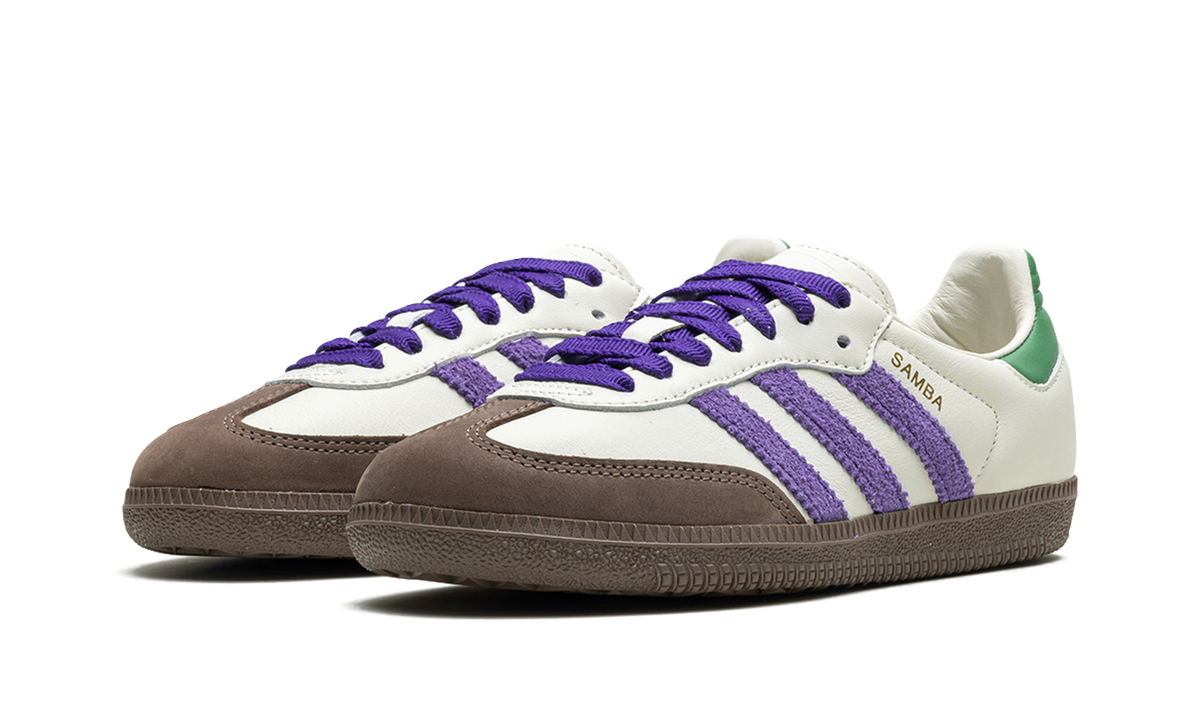 Adidas Samba OG Off White Core Purple Green Brown