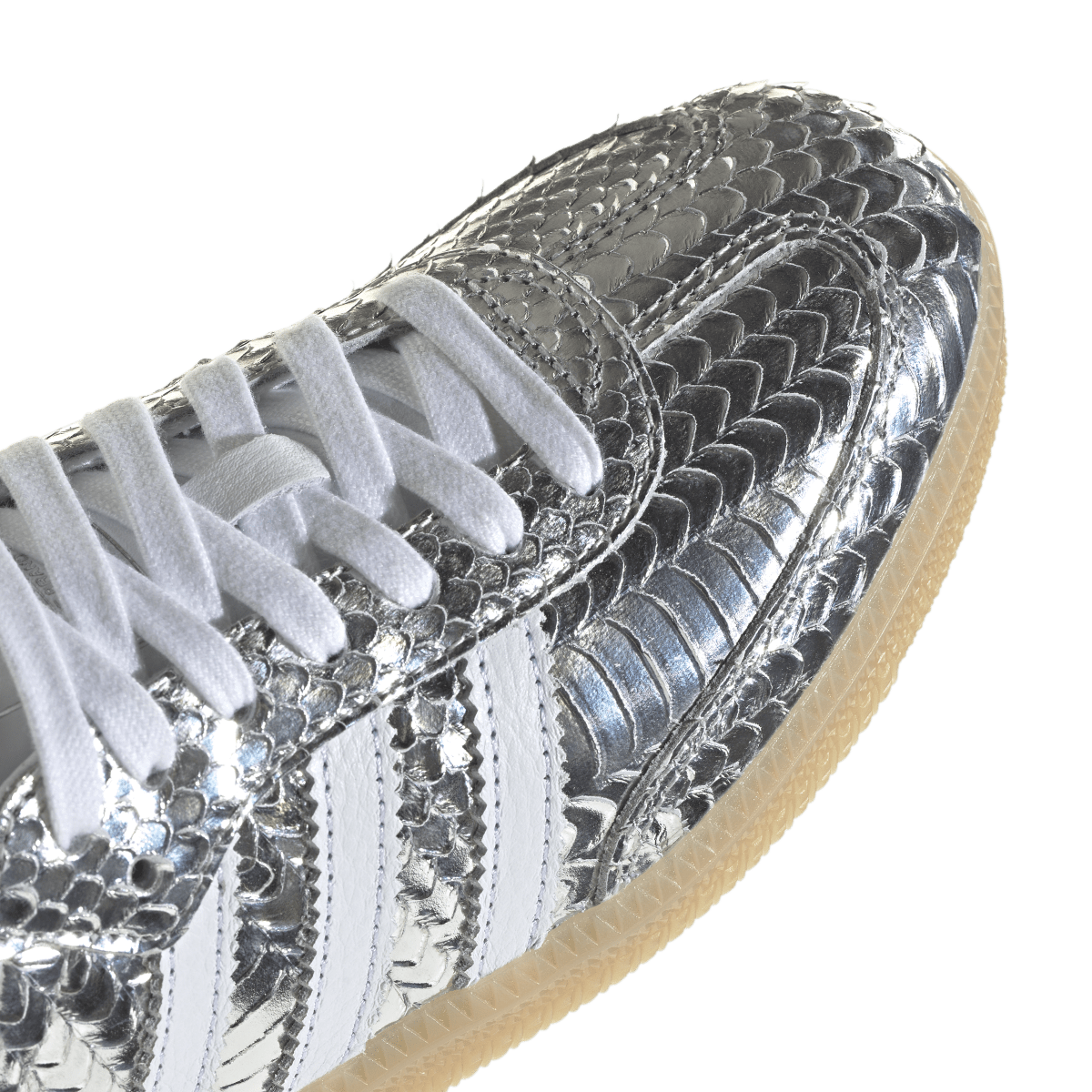 Adidas Samba OG Patent Snakeskin Silver Metallic