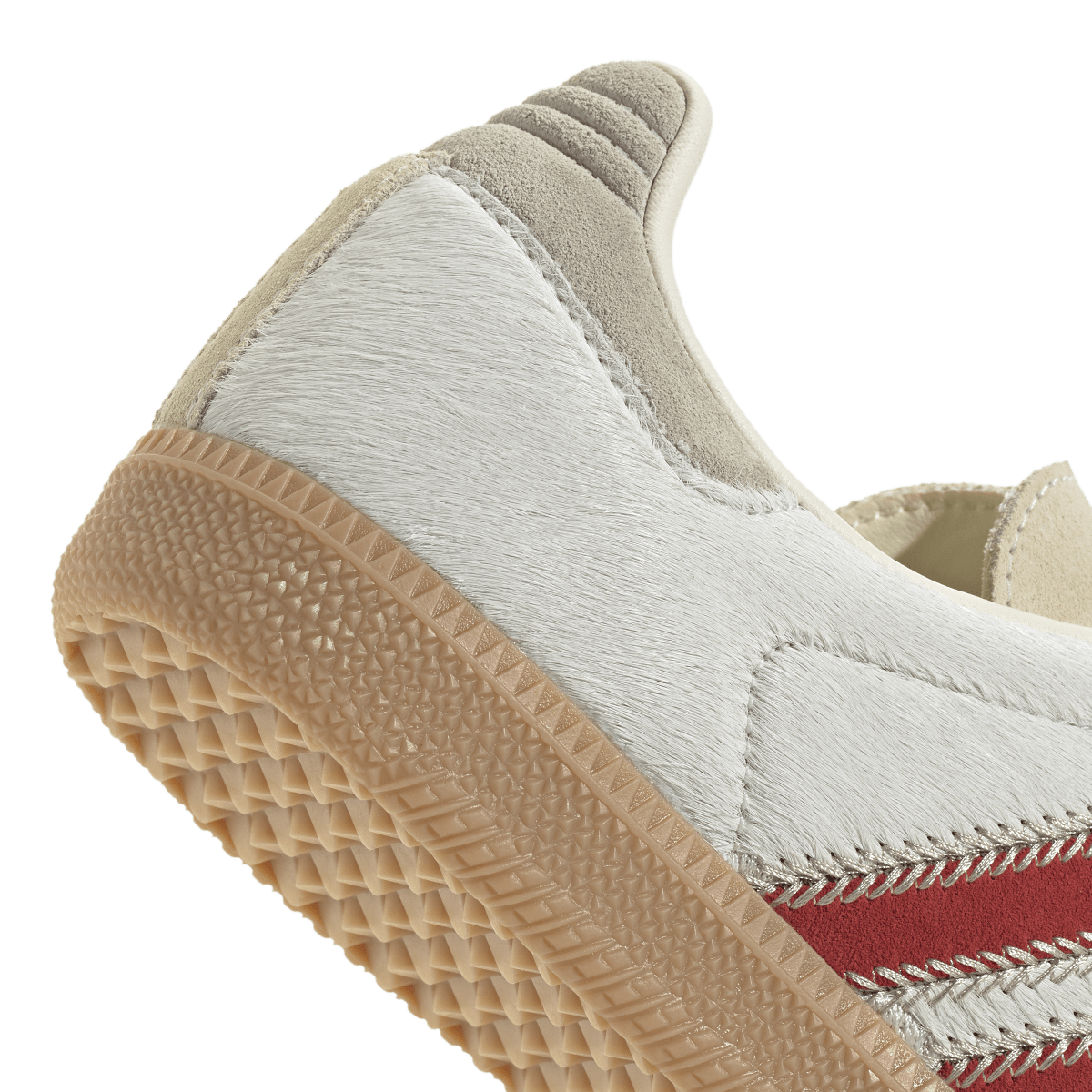 Adidas Samba OG Pony Hair Wonder Beige Better Scarlet
