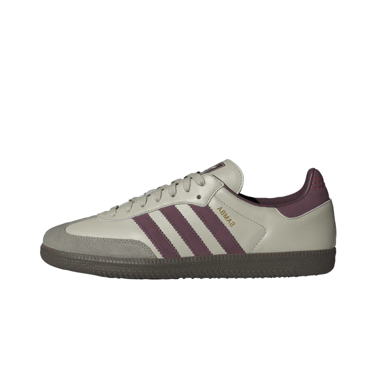 Adidas Samba OG Putty Grey Maroon, Putty Grey/Maroon/Gold Metallic (ID1482)