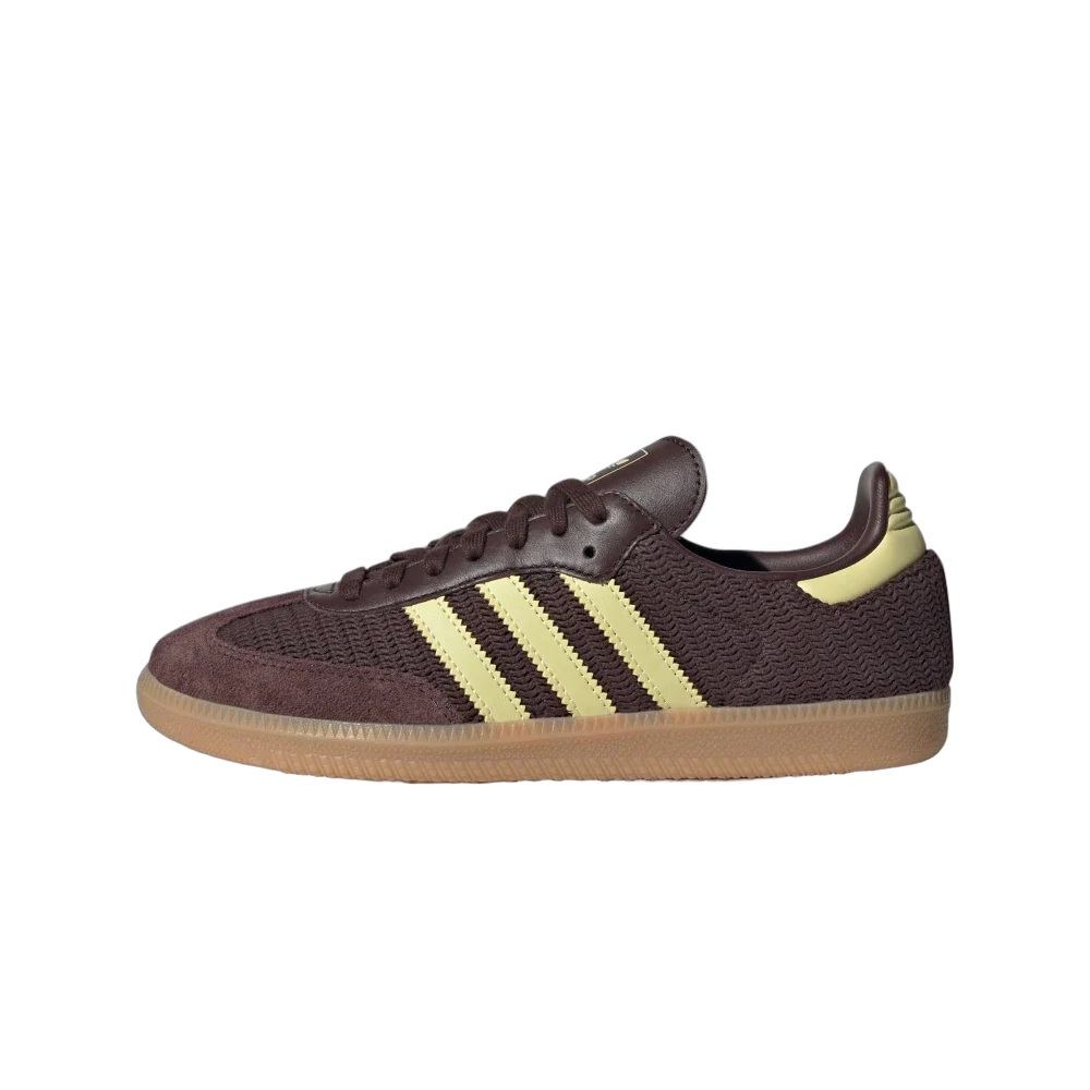Adidas Samba OG Shadow Brown Powder Yellow, Shadow Brown/Powder Yellow/Gum 3 (JR8167)