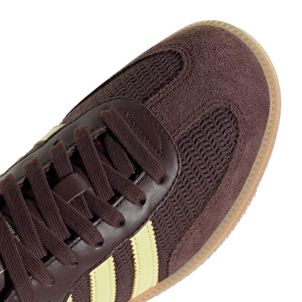Adidas Samba OG Shadow Brown Powder Yellow, Shadow Brown/Powder Yellow/Gum 3 (JR8167)