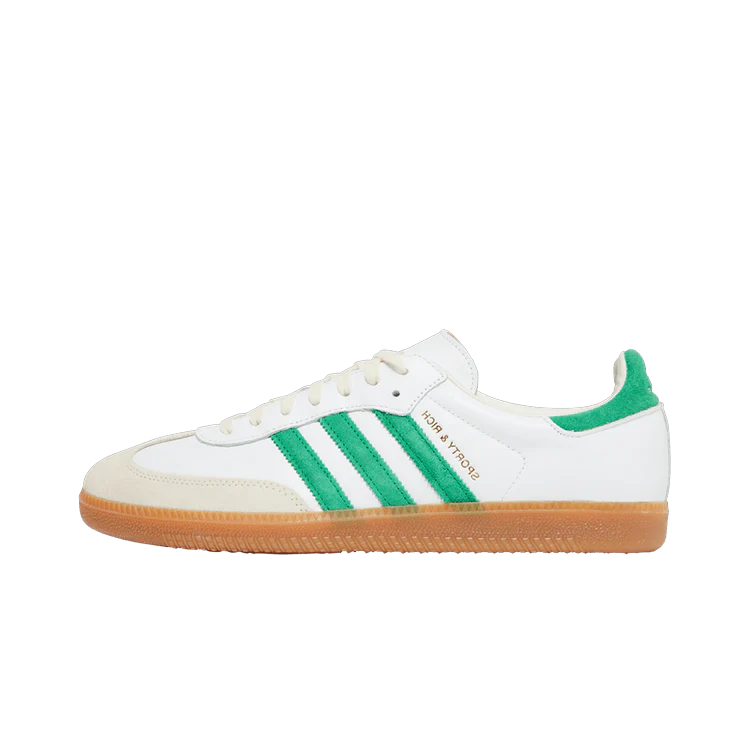 Adidas Samba OG Sporty & Rich White Green, Cloud White/Green/Gum (HQ6075)