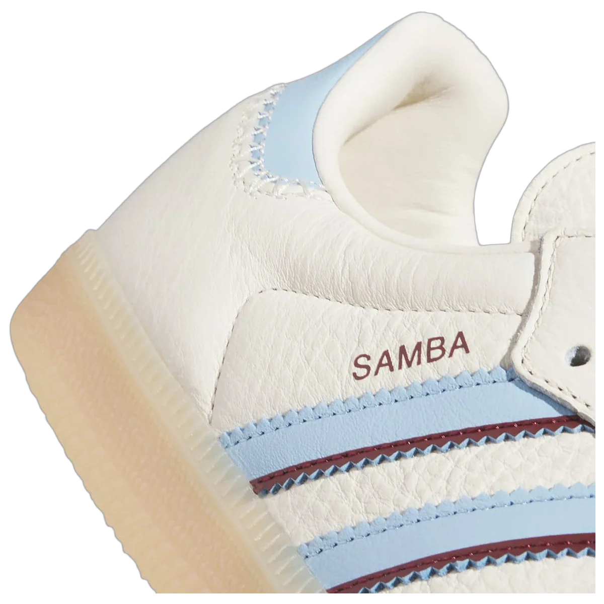 Adidas Samba OG Wonder White Clear Sky Shadow Red