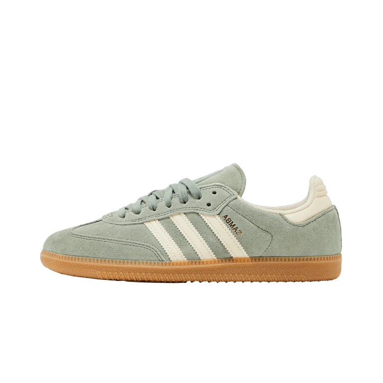 Adidas Samba Silver Green Wonder White, Silver Green/Wonder White/Gold Metallic (JP5859)