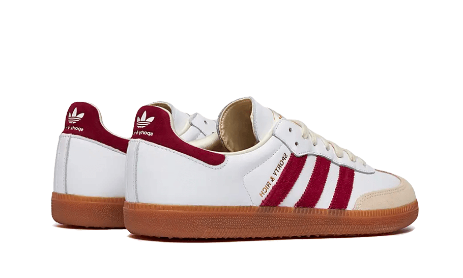 Adidas Samba Sporty & Rich White Collegiate Burgundy, Cloud White/Collegiate Burgundy/Cream White (IF5660)