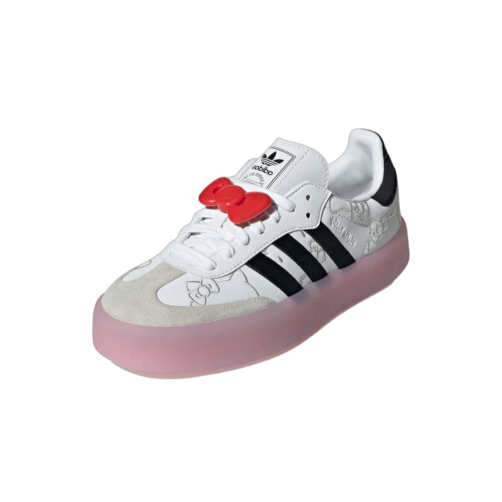 Adidas Sambae Hello Kitty, White/Core Black/Clear Pink (IG4450)