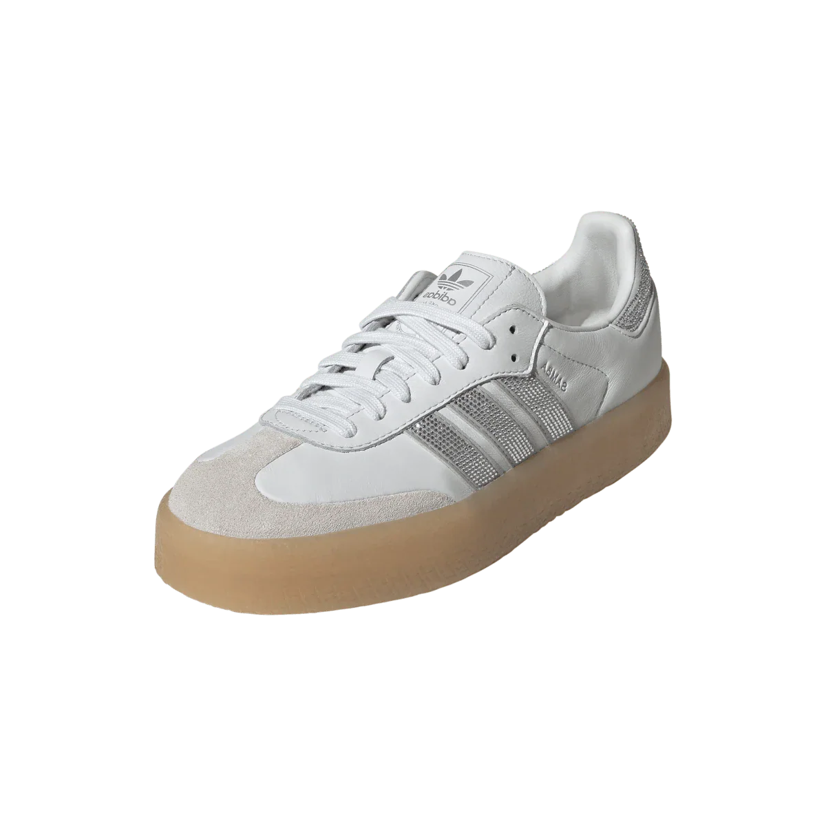 Adidas Sambae Rhinestone Crystal White Silver