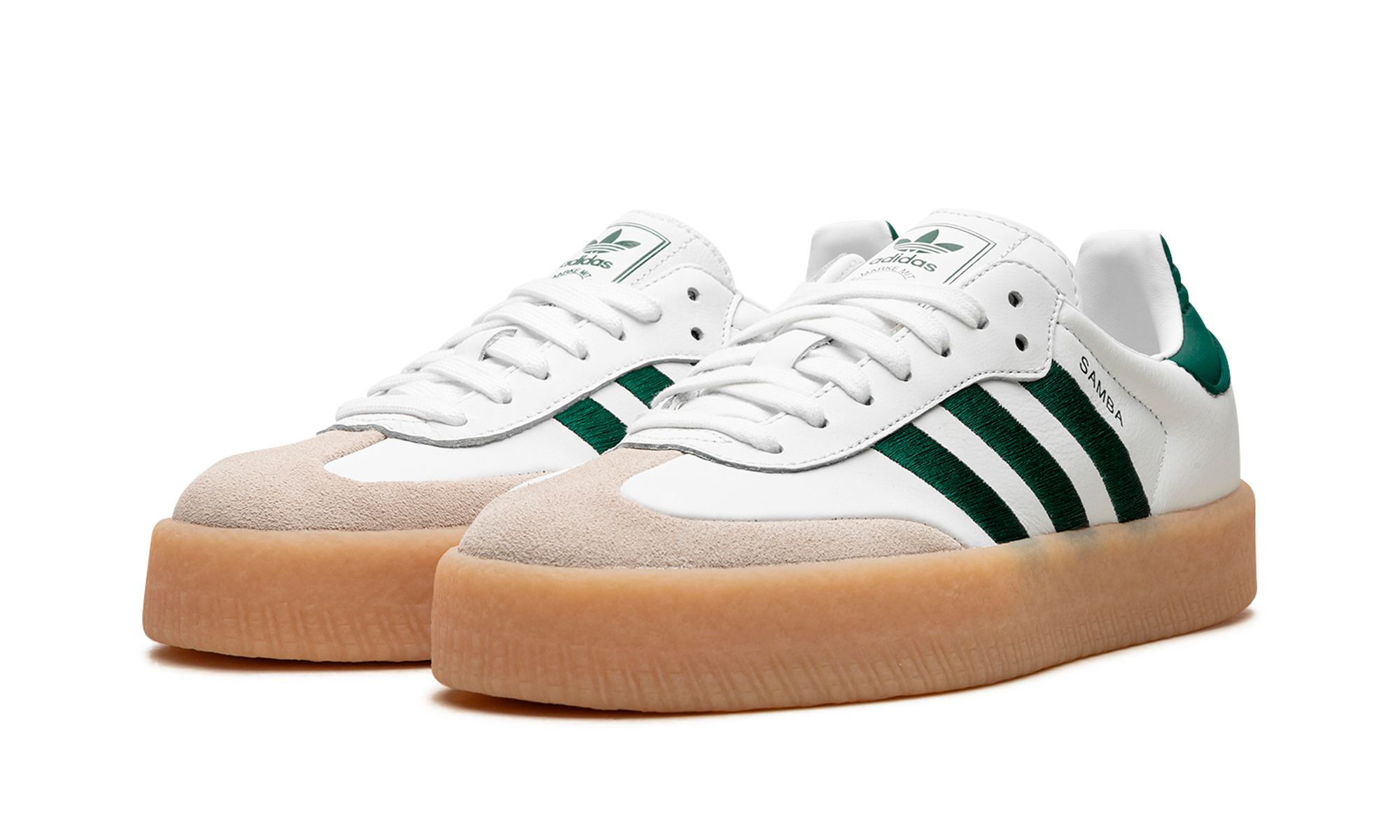 Adidas Sambae White Collegiate Green Gum