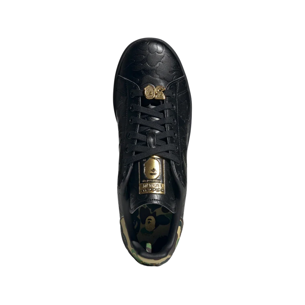 Adidas Stan Smith Bape 30th Anniversary Black, Core Black/Core Black/Gold Metallic (IG1116)