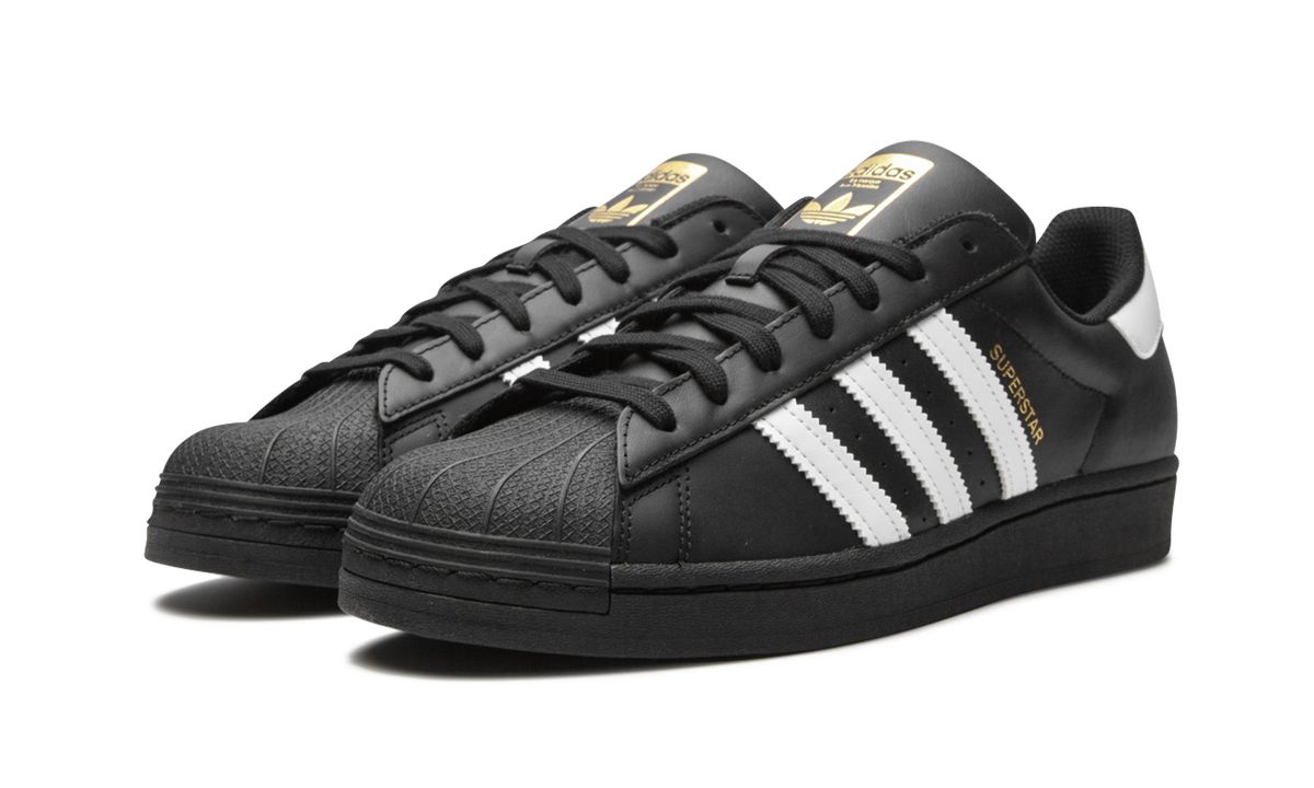 Adidas Superstar Core Black Cloud White Gold