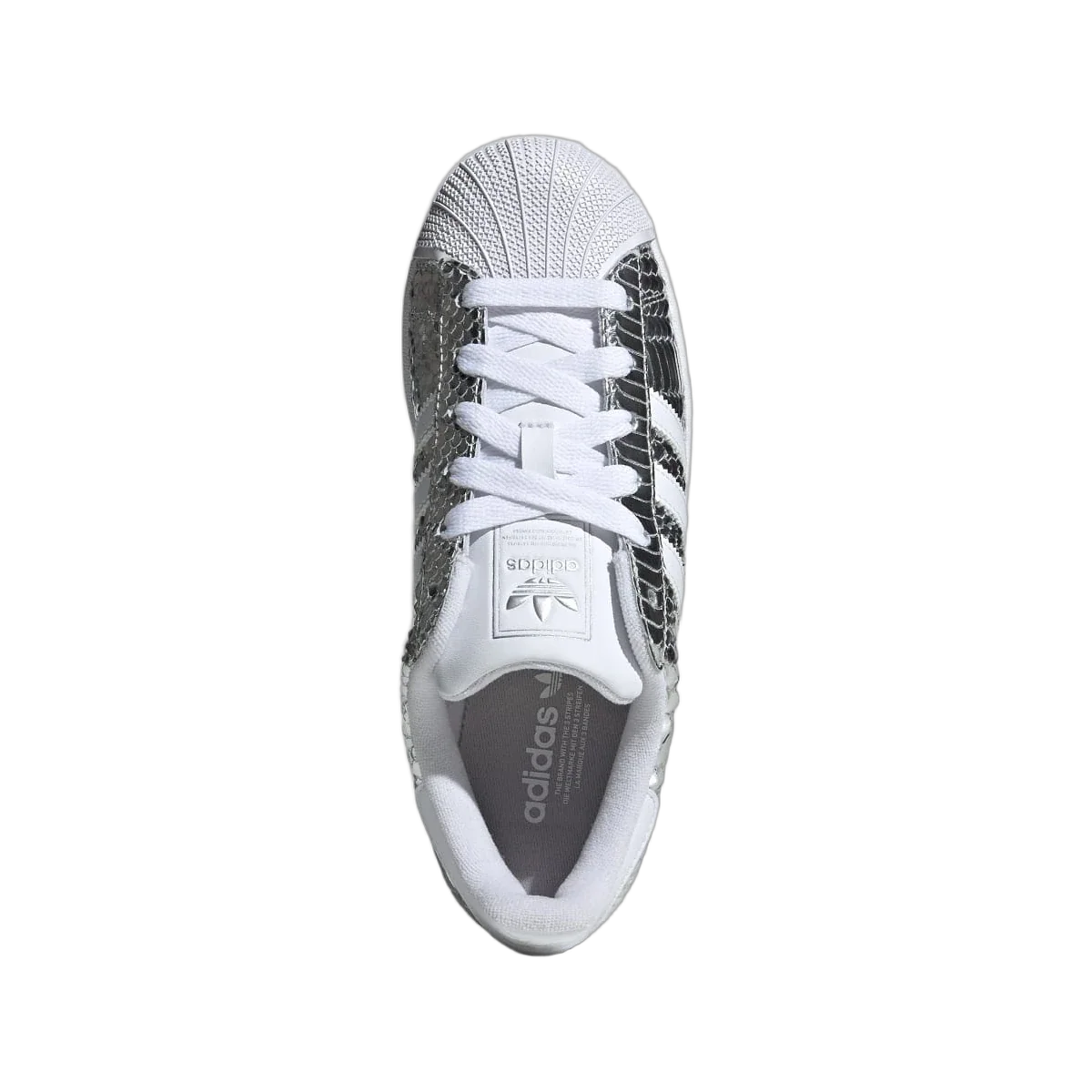 Adidas Superstar II Patent Snakeskin Silver Metallic