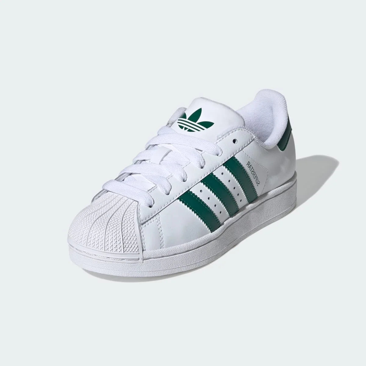 Adidas Superstar II White Collegiate Green