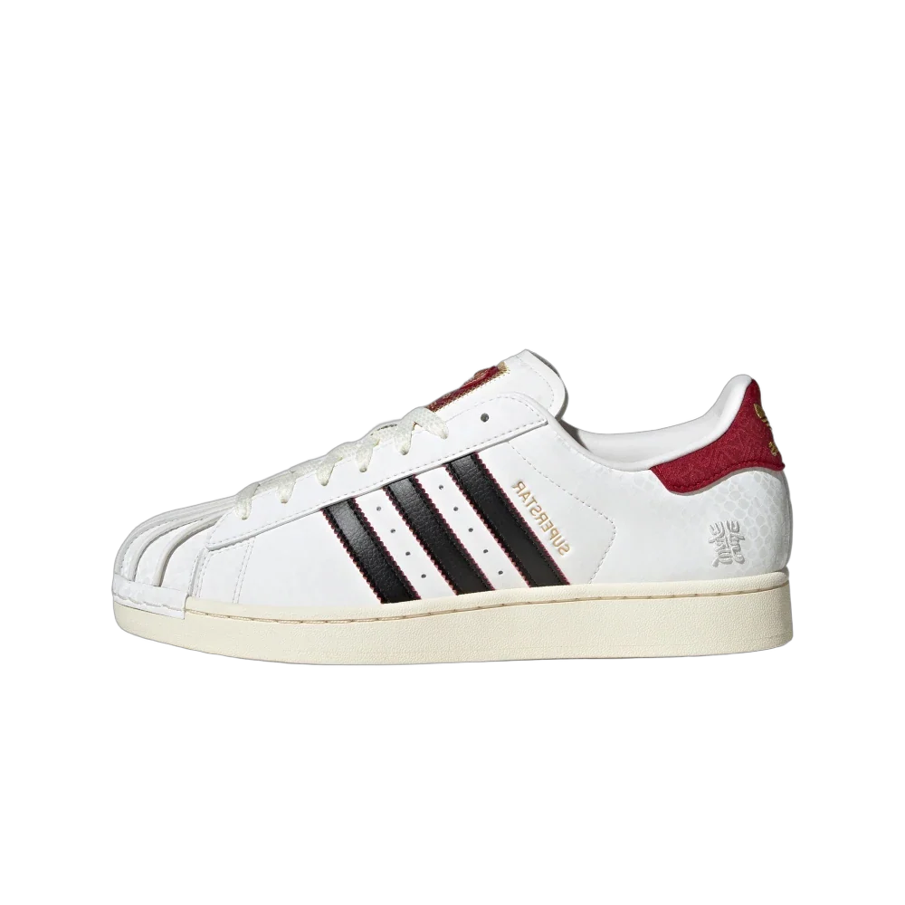 Adidas Superstar Year of the Snake, Cloud White/Core Black/Active Maroon (JR8036)