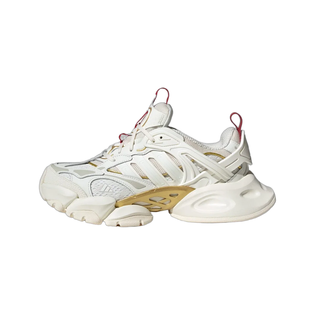 Adidas XLG Runner Deluxe Off White Gold Metallic Red