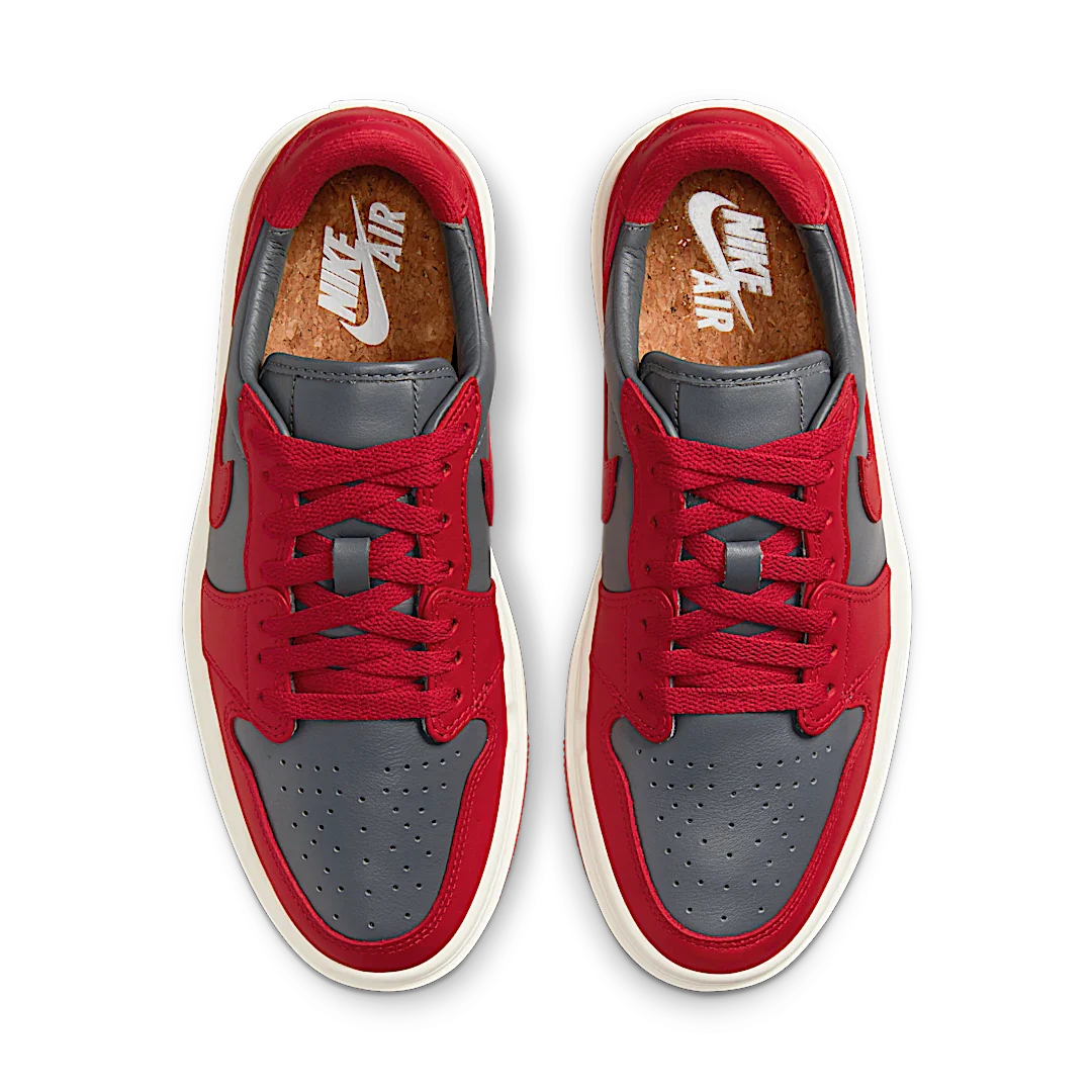 Air Jordan 1 Elevate Low Dark Grey Varsity Red, Dark Grey/Varsity Red-Sail (DH7004-006)