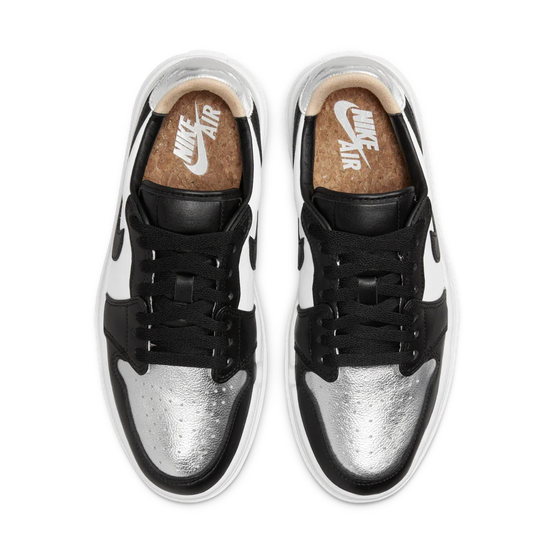 Air Jordan 1 Elevate Low SE Silver Toe, Metallic Silver/Black/White/Onyx (DQ8561-001)