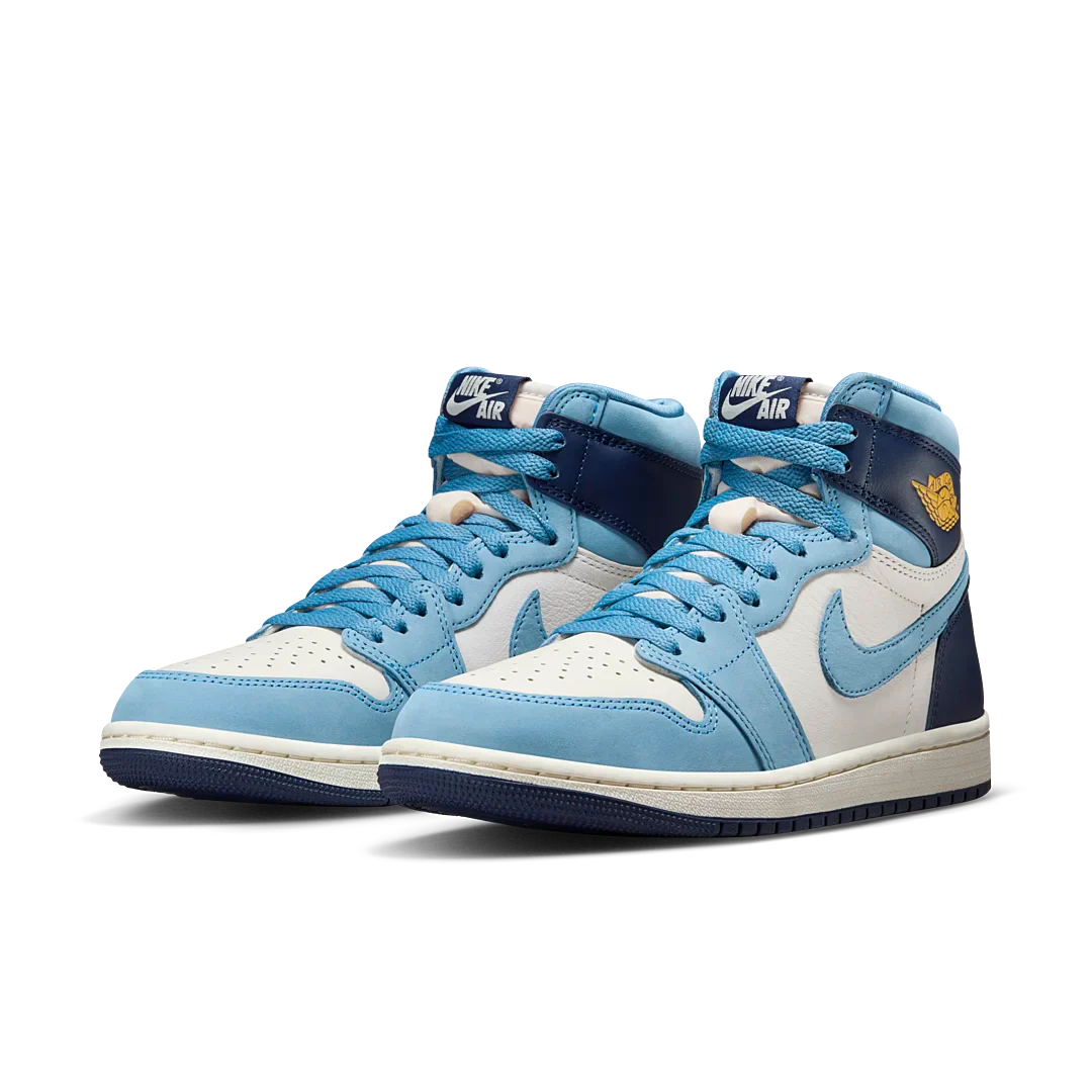 Air Jordan 1 High OG First in Flight, University Blue/Midnight Navy-Sail (FD2596-400)