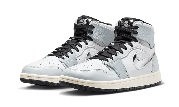 Air Jordan 1 High Zoom Air CMFT 2 Chicago Women's Collective, White/Photon Dust/Wolf Grey/Metallic Silver (FJ4652-100)