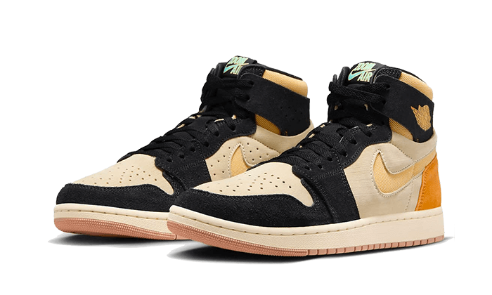 Air Jordan 1 High Zoom Air CMFT 2 Muslin Vivid Orange, Muslin/Celestial Gold/Black/Vivid Orange/Sail (DV1307-100)