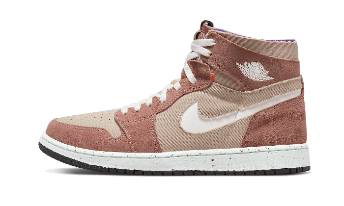 Air Jordan 1 High Zoom Air CMFT Fossil Stone, Fossil Stone/Fossil Rose/Psychic Purple/White (CT0978-201)