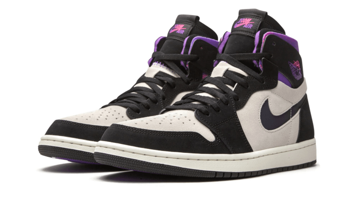 Air Jordan 1 High Zoom Air CMFT PSG Paris Saint-Germain, White/Black-Psychic Purple-Hyper Pink (DB3610-105)