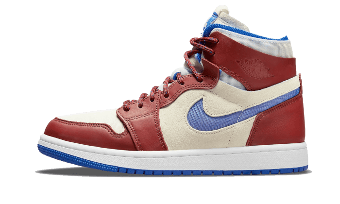 Air Jordan 1 High Zoom Air CMFT Team Red, Team Red/Sail-Hyper Royal (CT0979-104)