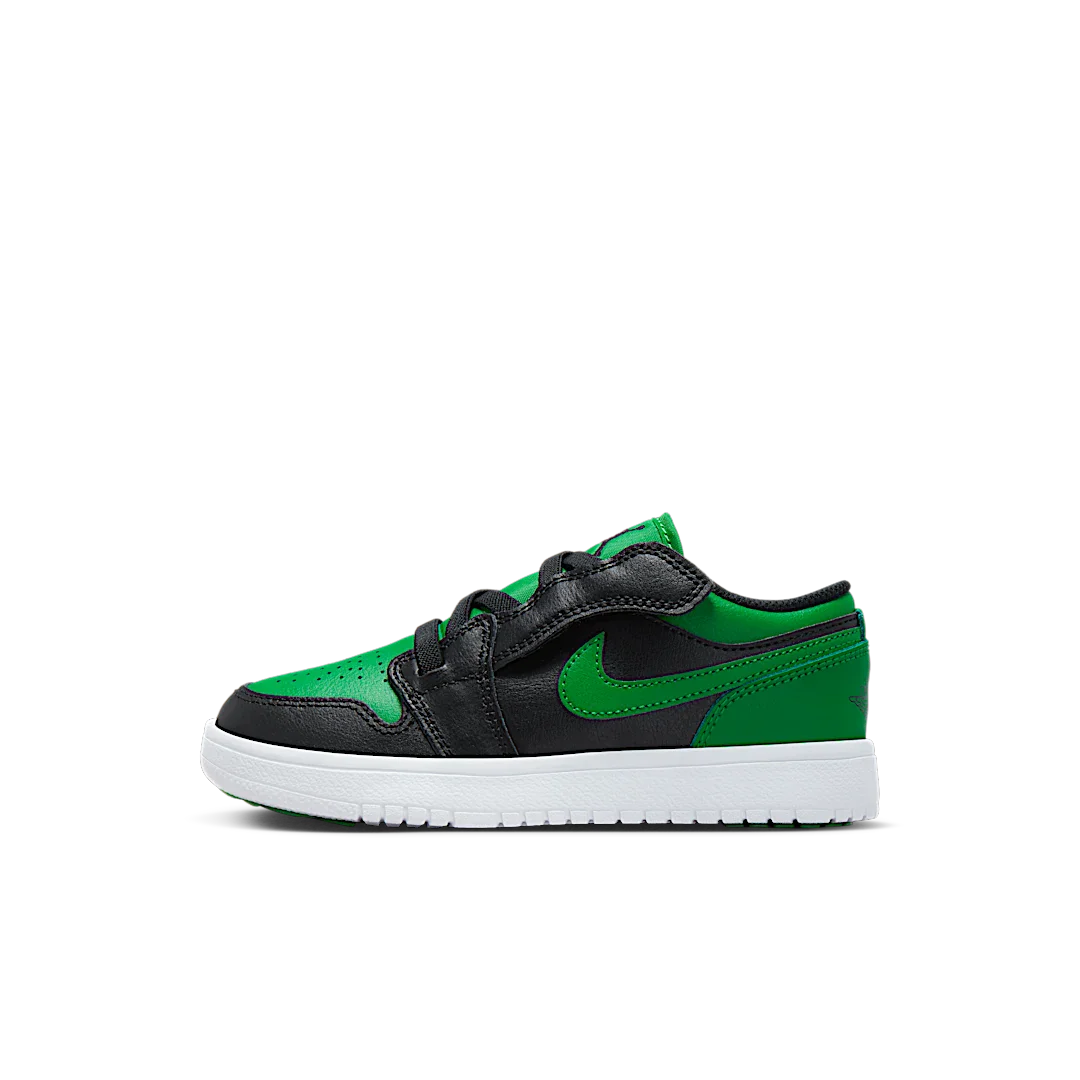 Air Jordan 1 Low ALT Black Lucky Green White (PS), Black/Lucky Green/White/Black (BQ6066-065)