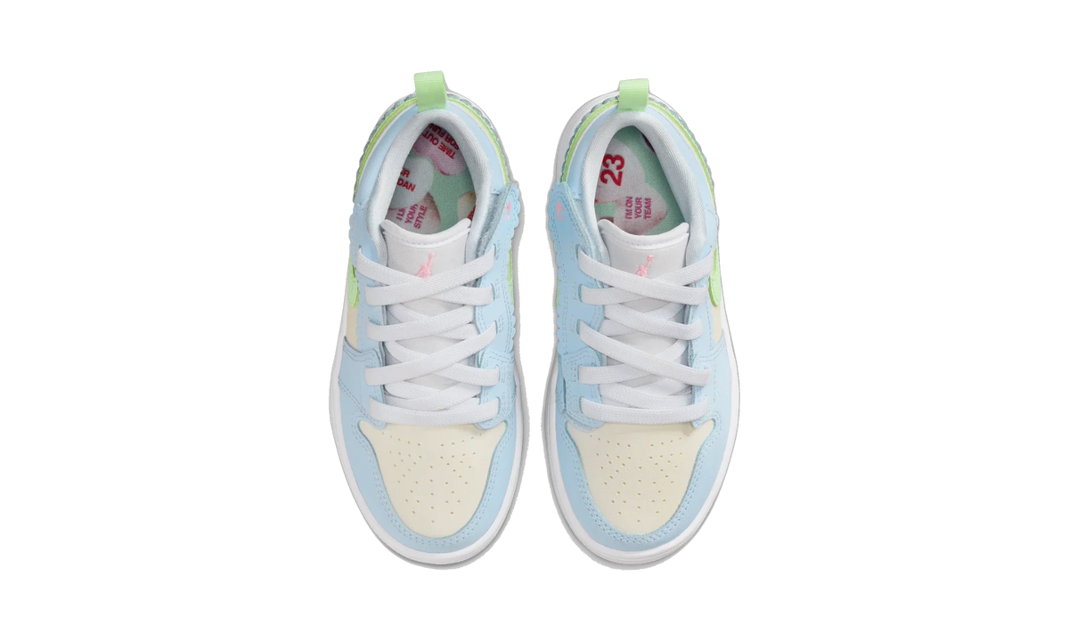 Air Jordan 1 Low ALT SE Half Blue Sail Vapor Green (PS)