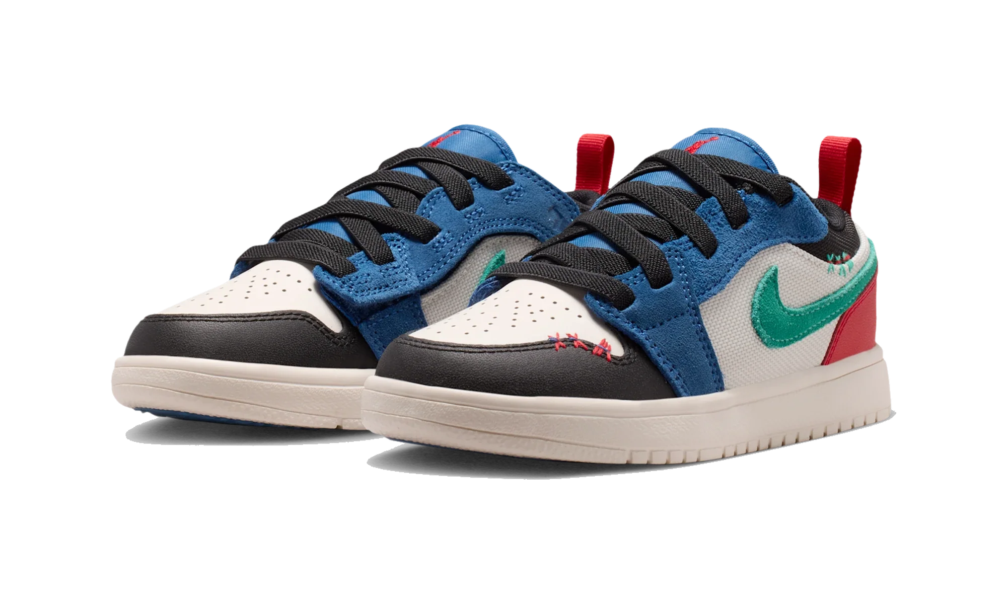 Air Jordan 1 Low ALT SE True Blue Red Kinetic Green (PS)