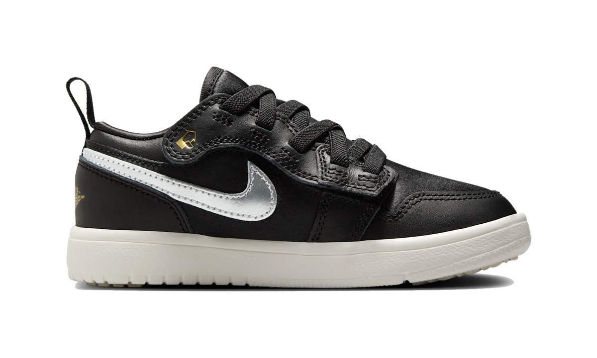 Air Jordan 1 Low Alt SE Black Silver Sail Gold (PS)