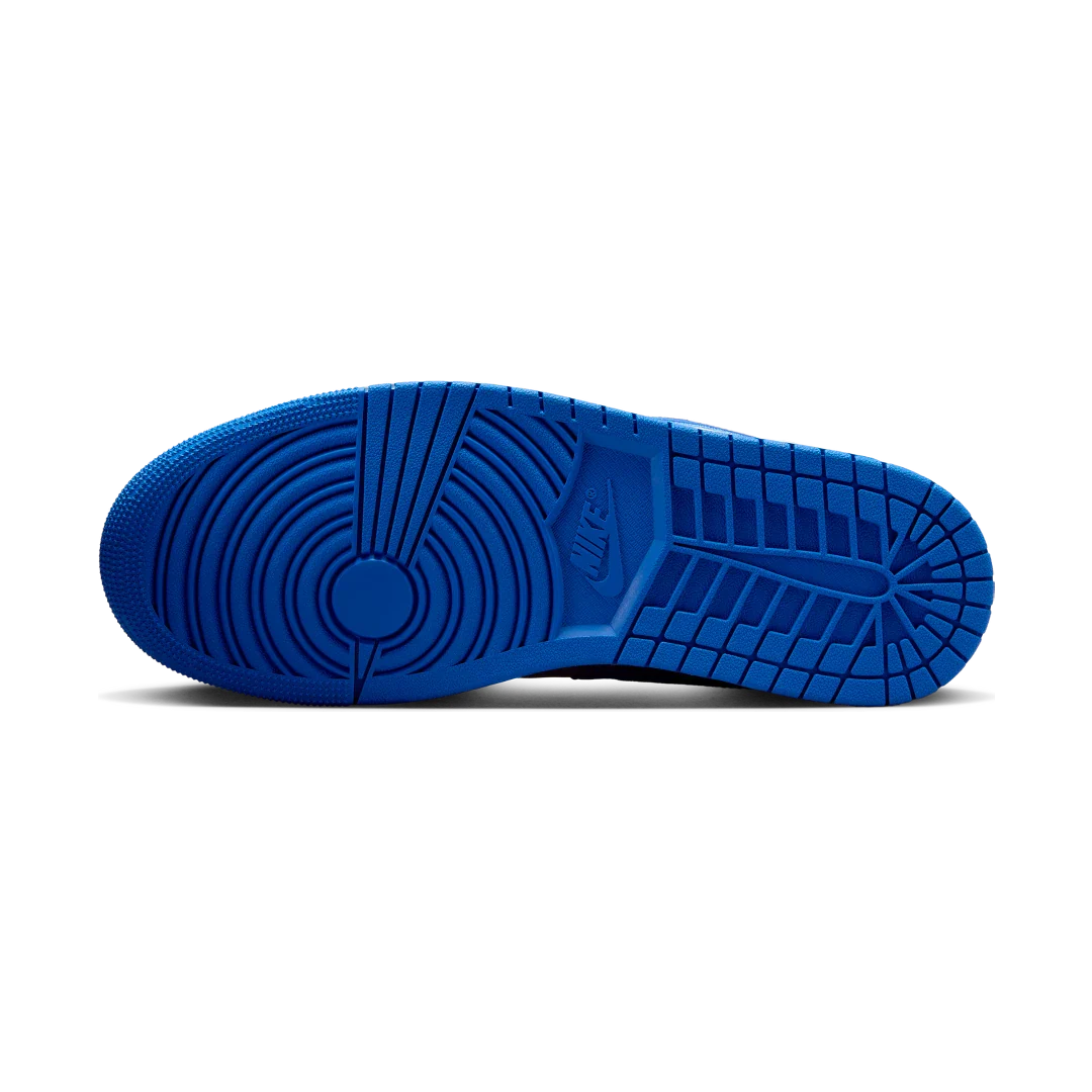Air Jordan 1 Low Black Game Royal Metallic Platinum, Black/White-Game Royal-Metallic Platinum (553558-007)