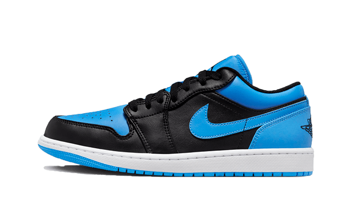 Air Jordan 1 Low Black University Blue, Black/Black-University Blue-White (553558-041 / 553560-041)