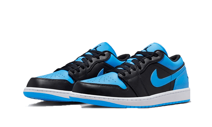 Air Jordan 1 Low Black University Blue, Black/Black-University Blue-White (553558-041 / 553560-041)