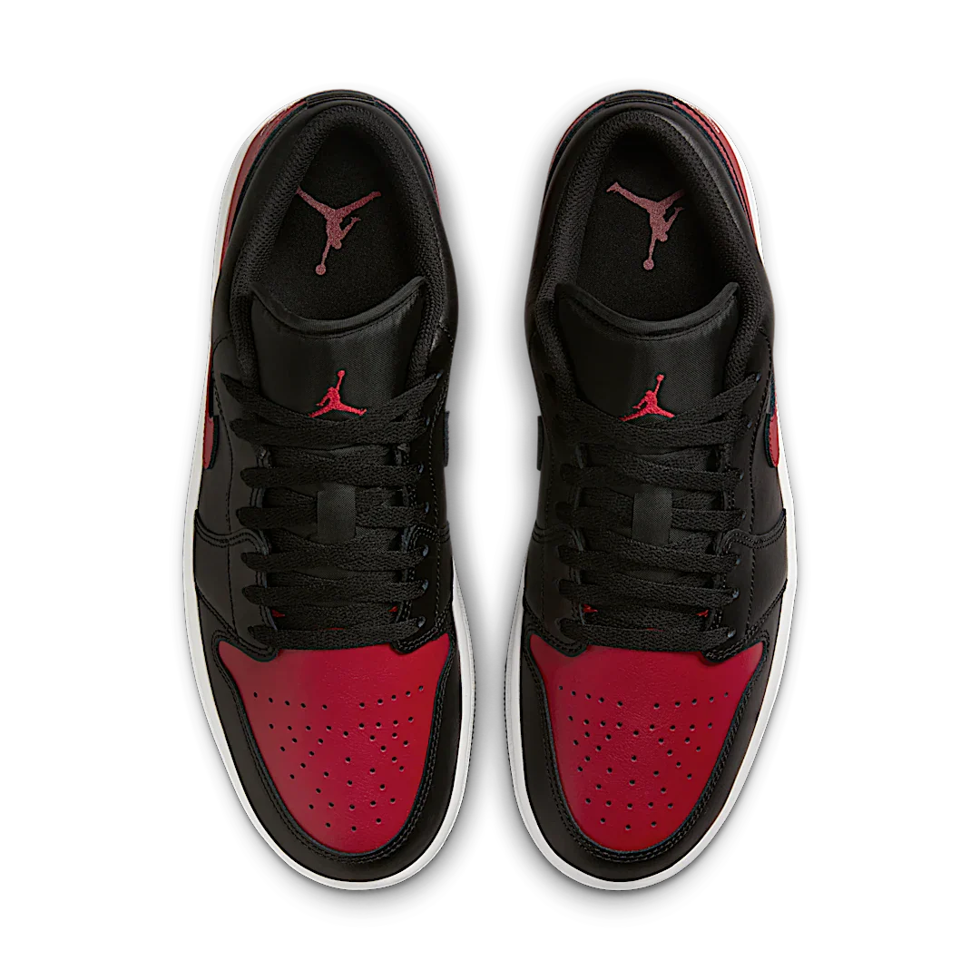 Air Jordan 1 Low Bred Twist, Black/Varsity Red-Summit White (553558-067)