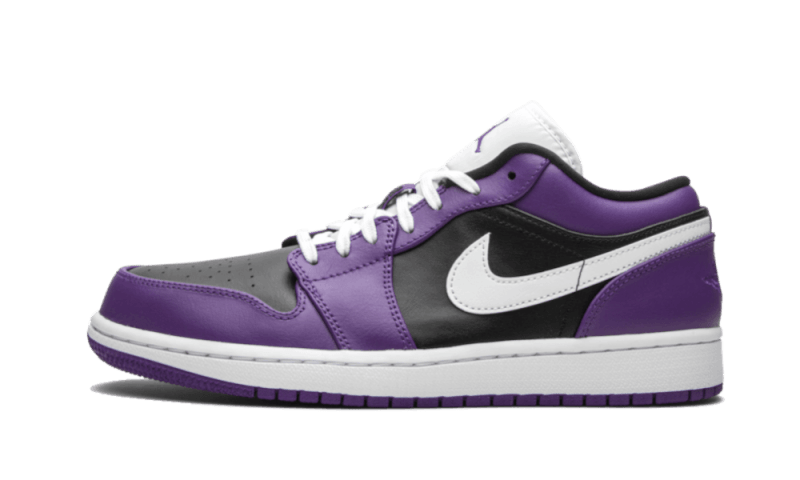 Air Jordan 1 Low Court Purple Black, Court Purple/Black-White (553558-501 / 553560-501)