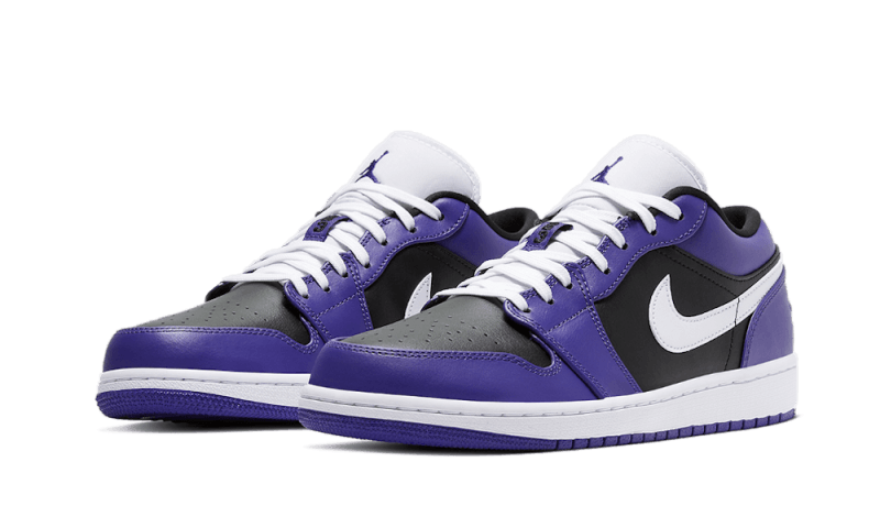 Air Jordan 1 Low Court Purple Black, Court Purple/Black-White (553558-501 / 553560-501)