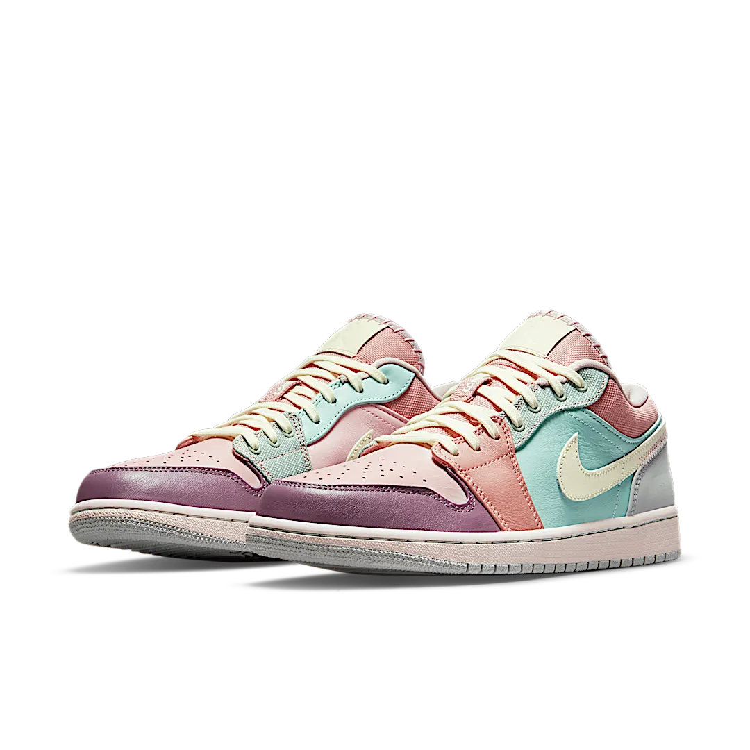 Air Jordan 1 Low Easter Pastel, Teal/Pink/Purple-Yellow (DJ5196-615)