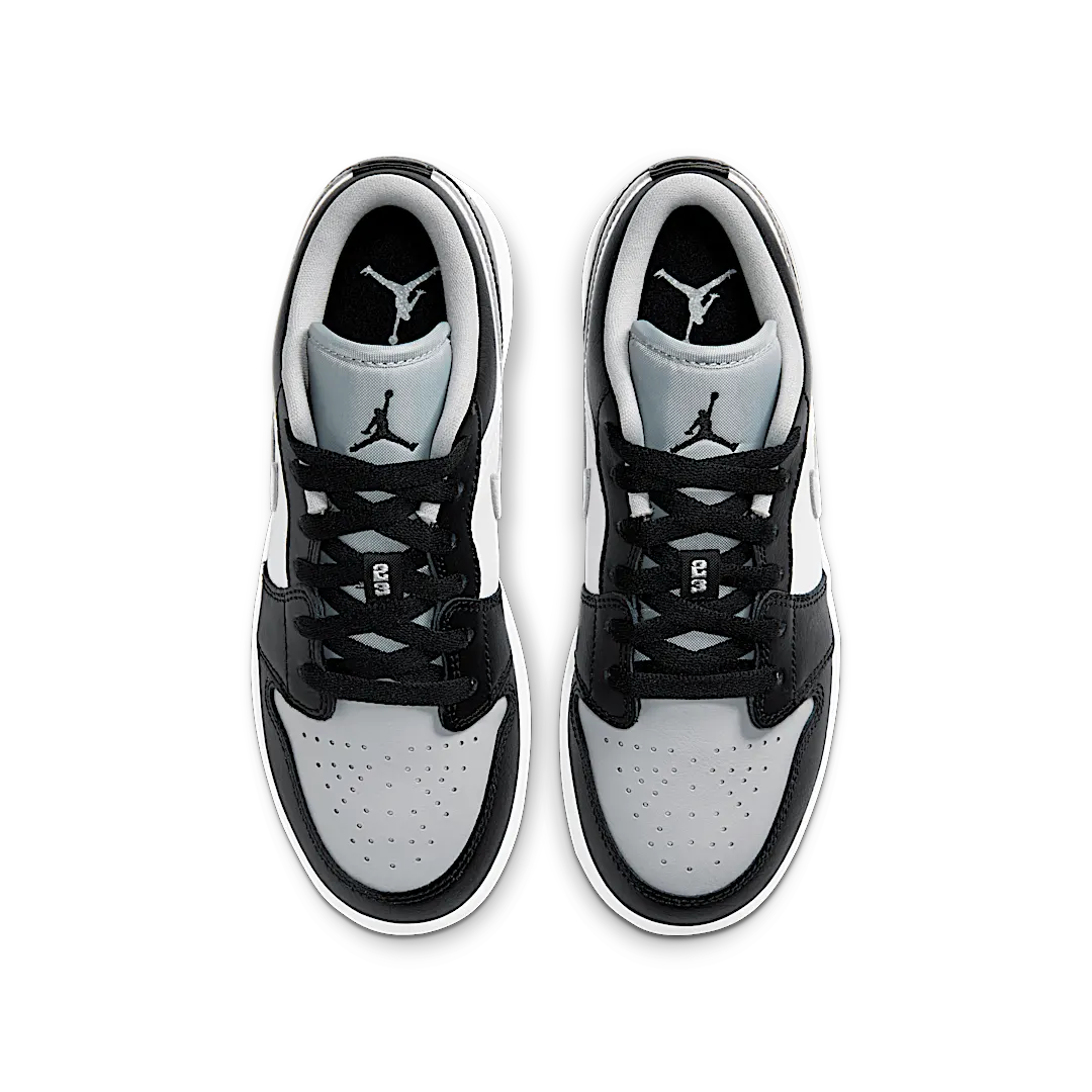 Air Jordan 1 Low Grey Toe, Black/Black-Light Smoke Grey-White (553560-039)