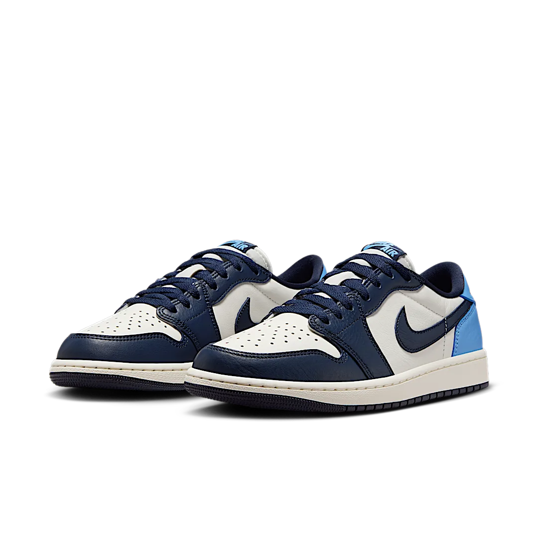 Air Jordan 1 Low OG Obsidian UNC, Obsidian/University Blue-Sail (CZ0790-400 / CZ0858-400)