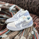 Air Jordan 1 Low Paris, White/Sky Grey-Football Grey (CV3043-100)