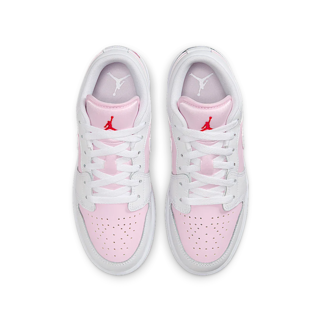 Air Jordan 1 Low Pink Foam Fire Red White, Pink Foam/Fire Red/White (553560-608)
