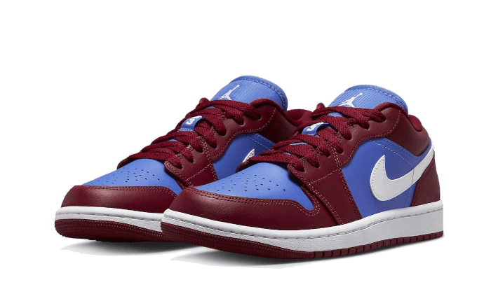 Air Jordan 1 Low Pomegranate Medium Blue, Pomegranate/Medium Blue-White (DC0774-604)