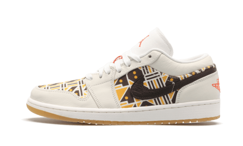 Air Jordan 1 Low Quai 54 (2020), Sail/Team Orange-Baroque Brown (CZ4155-100)