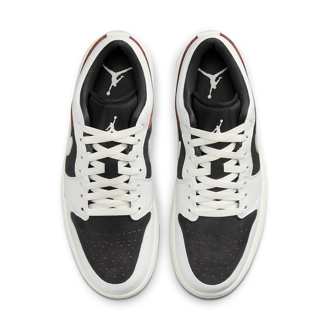 Air Jordan 1 Low Quai 54 (2024), Off Noir/Summit White/Burnt Sunrise/Sail (HQ0764-001)