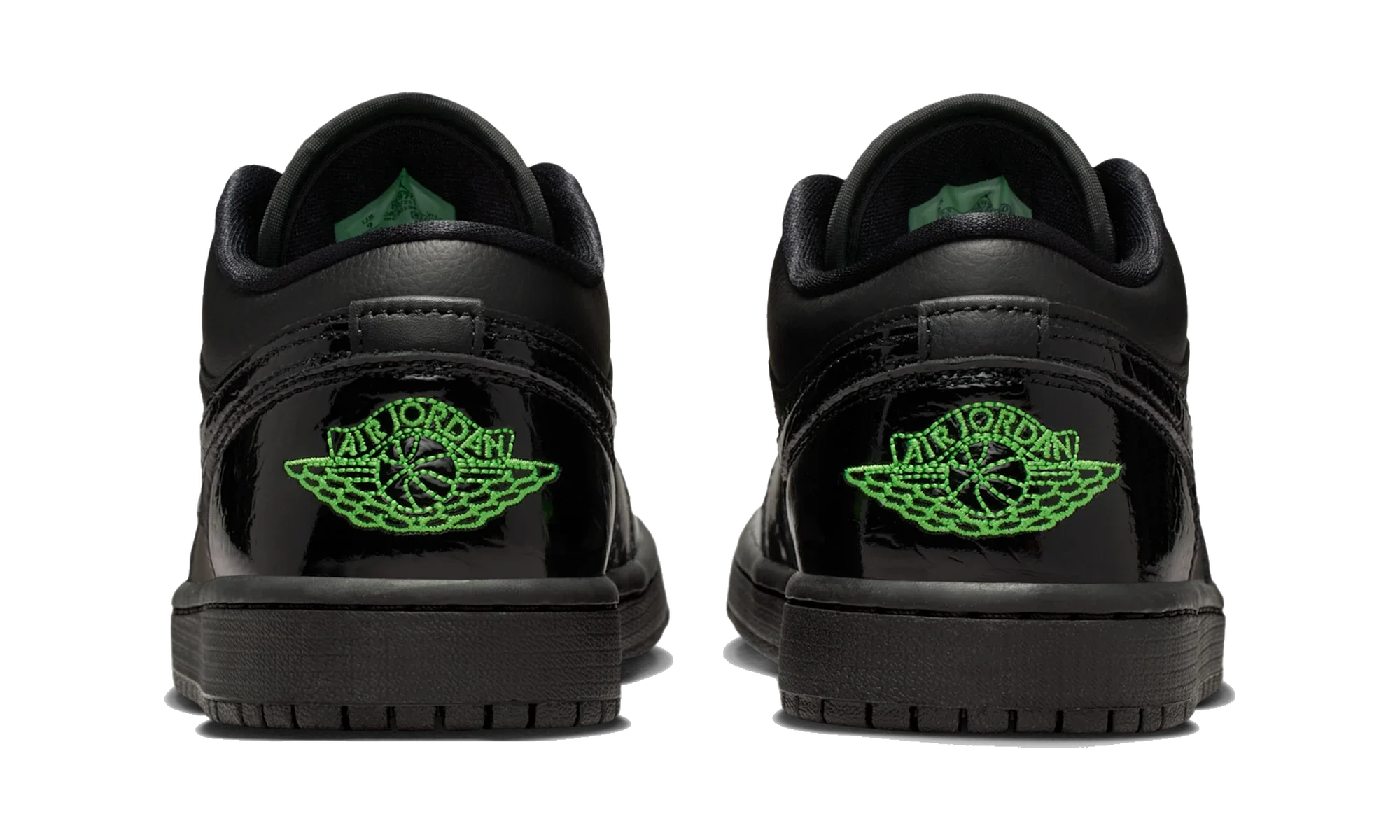 Air Jordan 1 Low SE Black Croc Scream Green
