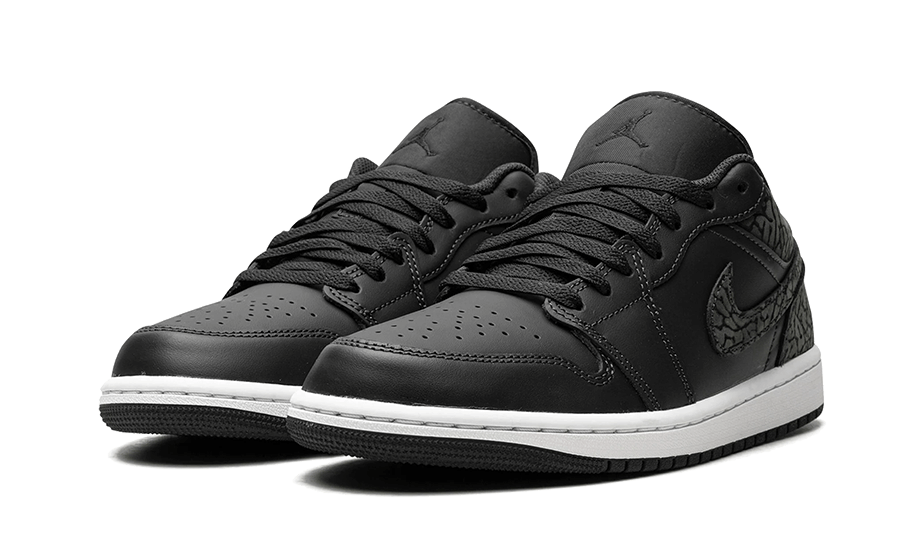 Air Jordan 1 Low SE Black Elephant, Off Noir/Black/White/Black (FB9907-001 / FB9908-001)