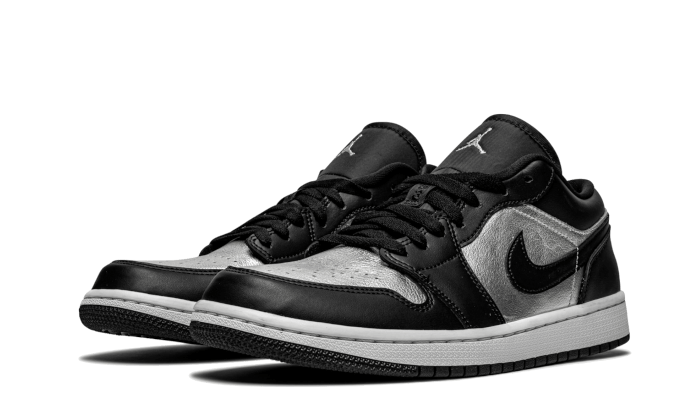 Air Jordan 1 Low SE Black Metallic Silver, Black/Metallic Silver/White (DA5551-001)