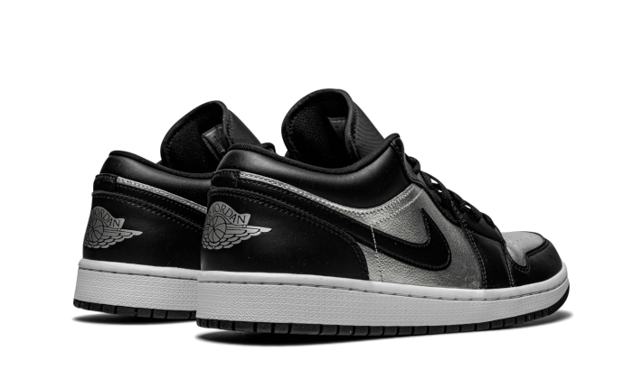 Air Jordan 1 Low SE Black Metallic Silver, Black/Metallic Silver/White (DA5551-001)